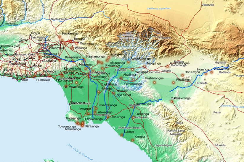 Map of Los Angeles County