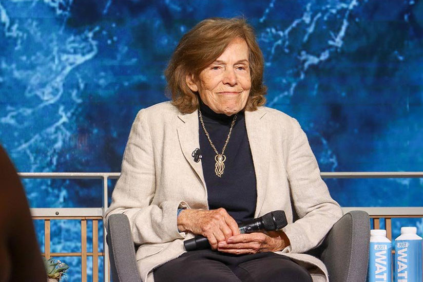 Sylvia Earle on a speaker panel