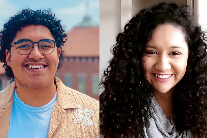 Headshot of two students.