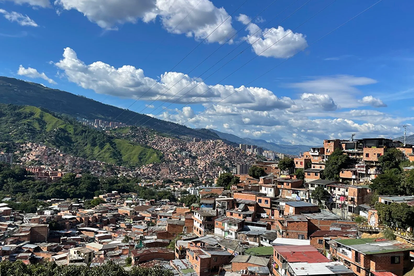 Aerial view on Medellin, Colombia